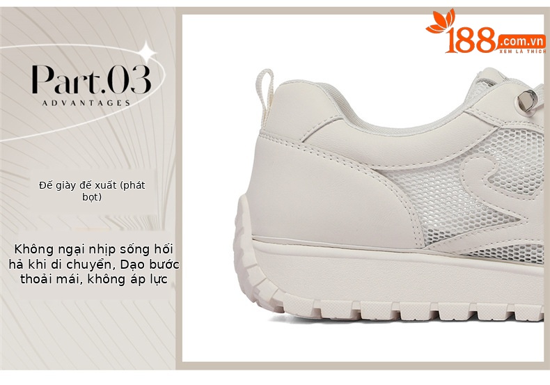Giày sneaker nữ chunky đế dày lưới thoáng khí mùa hè 2026 — 6159 Màu vàng, 6159 Màu be chi tiết 7