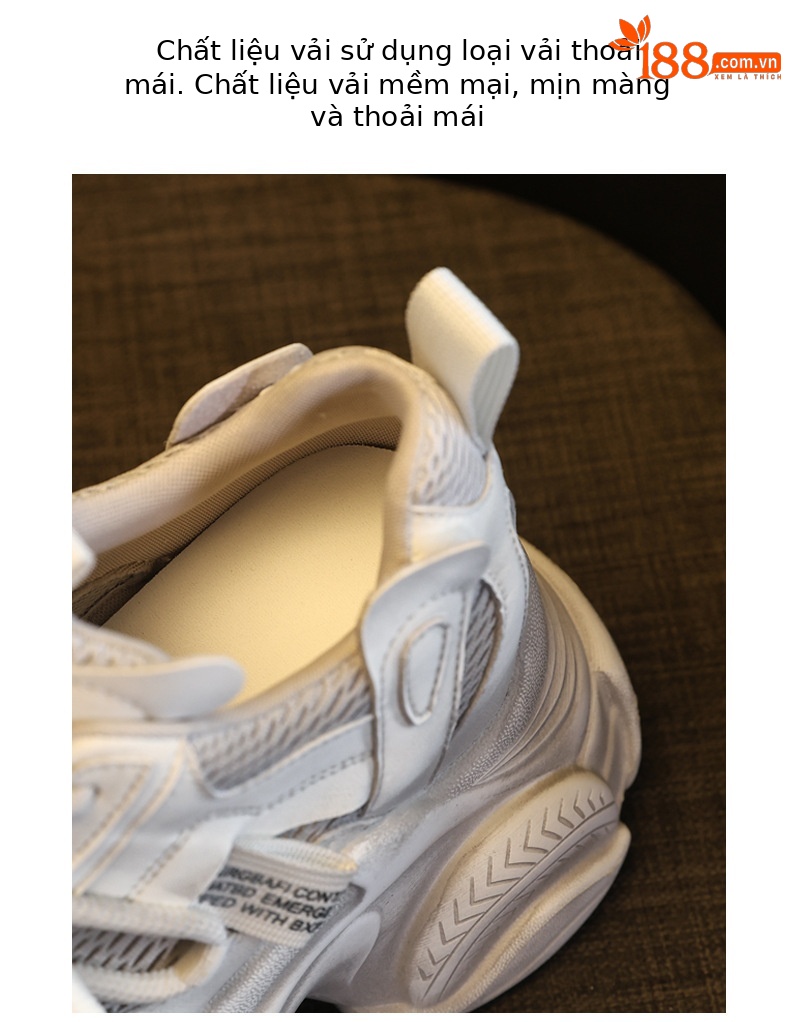 Giày sneaker nữ đế dày chunky lưới thoáng khí tăng chiều cao — màu sắc chi tiết 7