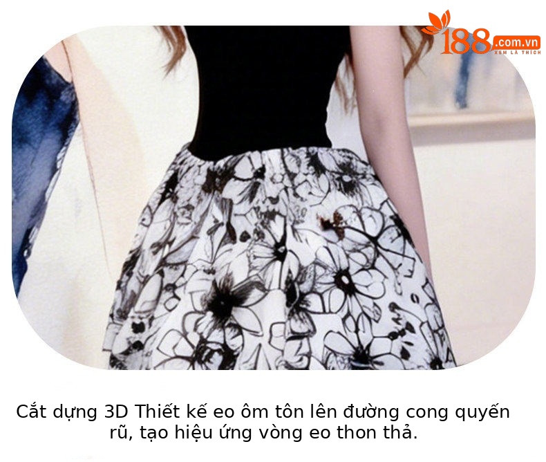 Đầm dạ hội ôm body cổ yếm phong cách Pháp — Đen chi tiết 13