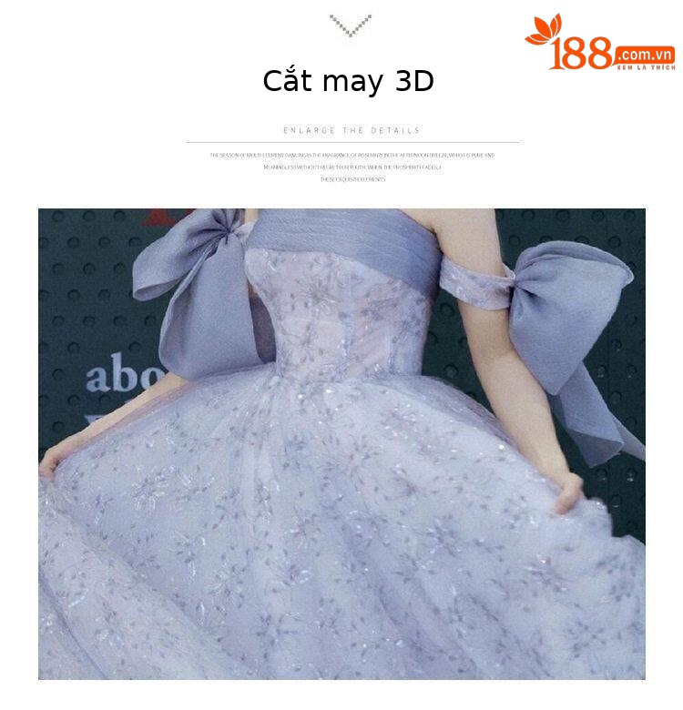 Đầm dạ hội nữ cổ yếm kiểu Pháp tay dài phong cách thanh lịch — Màu ảnh chi tiết 14