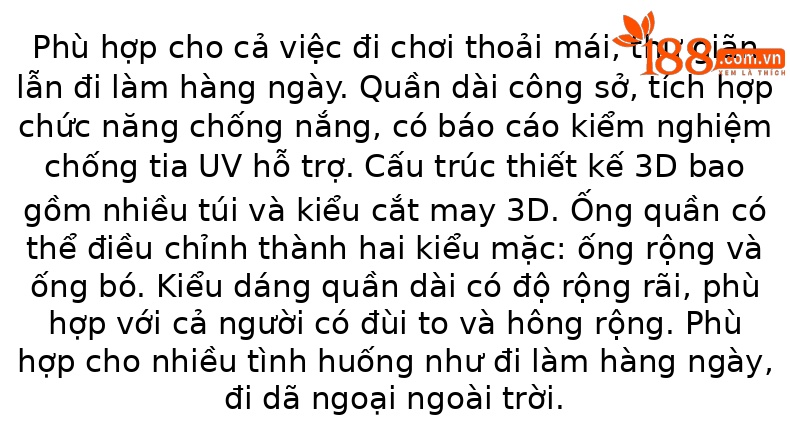 Quần dài kaki nữ eo cao ống rộng nhiều túi, chất vải chống nắng kháng khuẩn mỏng nhẹ thoáng khí — màu kaki chi tiết 2