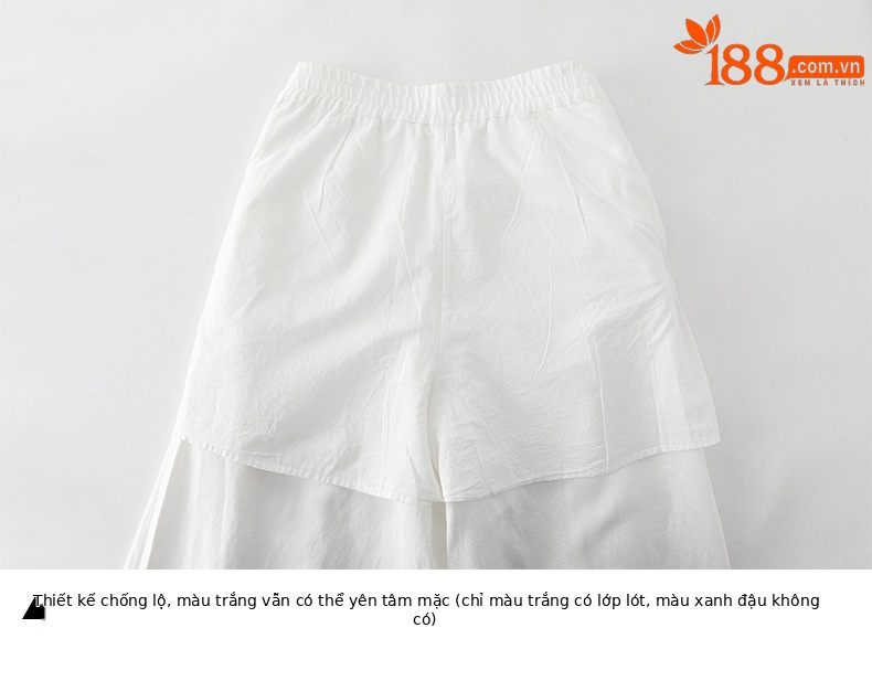 Quần culottes nữ ống rộng dáng dài chất liệu lyocell pha linen thoáng mát — B5-03=giá trị thông số Ki, (cài 3) chi tiết 19