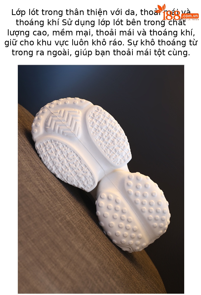 Dép quai chữ V nữ đế dày tăng chiều cao đệm khí mùa hè 2026 — màu trắng, bạc chi tiết 9
