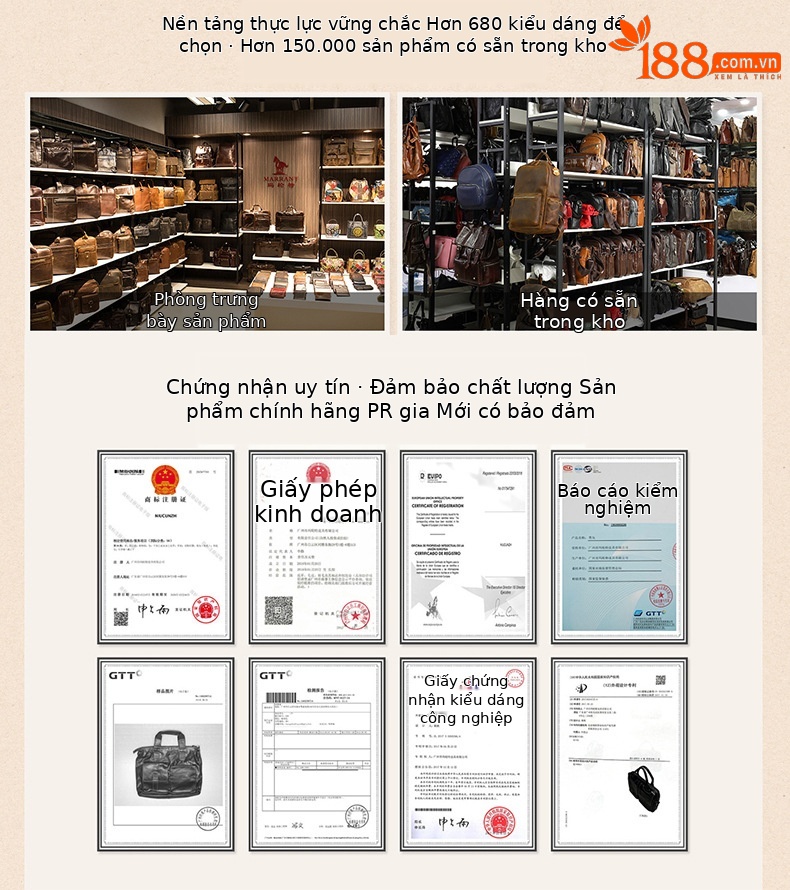 Ví da nam dài nhiều khe thẻ chống RFID, 3 ngăn, da bò thật — Đen, Đen trơn, Nâu cà phê, Đỏ nâu chi tiết 1