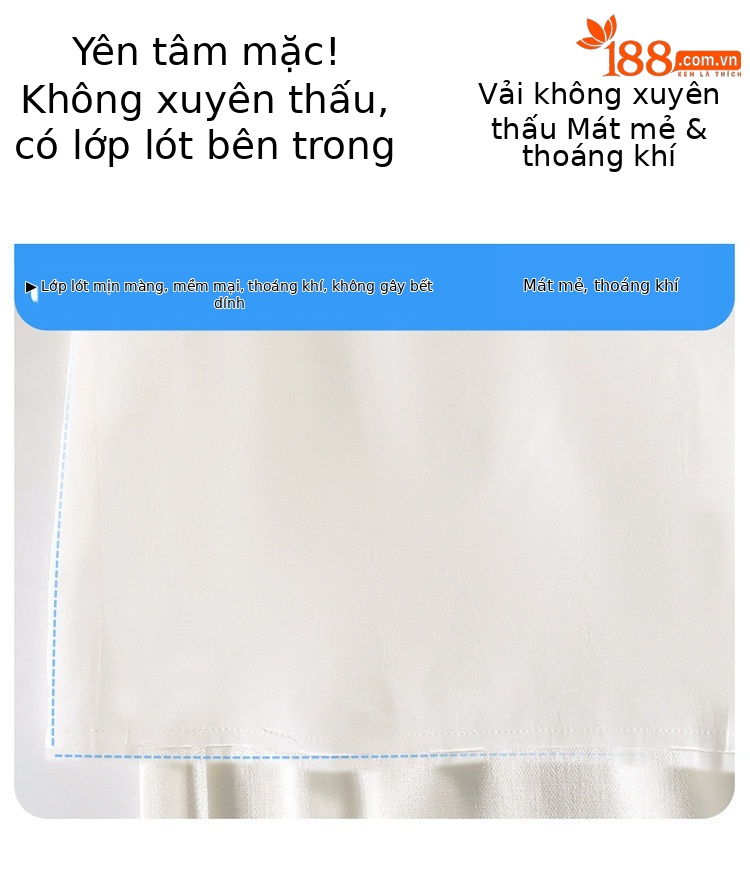 Quần culottes nữ ống rộng eo cao chất liệu ren đính cườm — Màu ảnh chi tiết 11