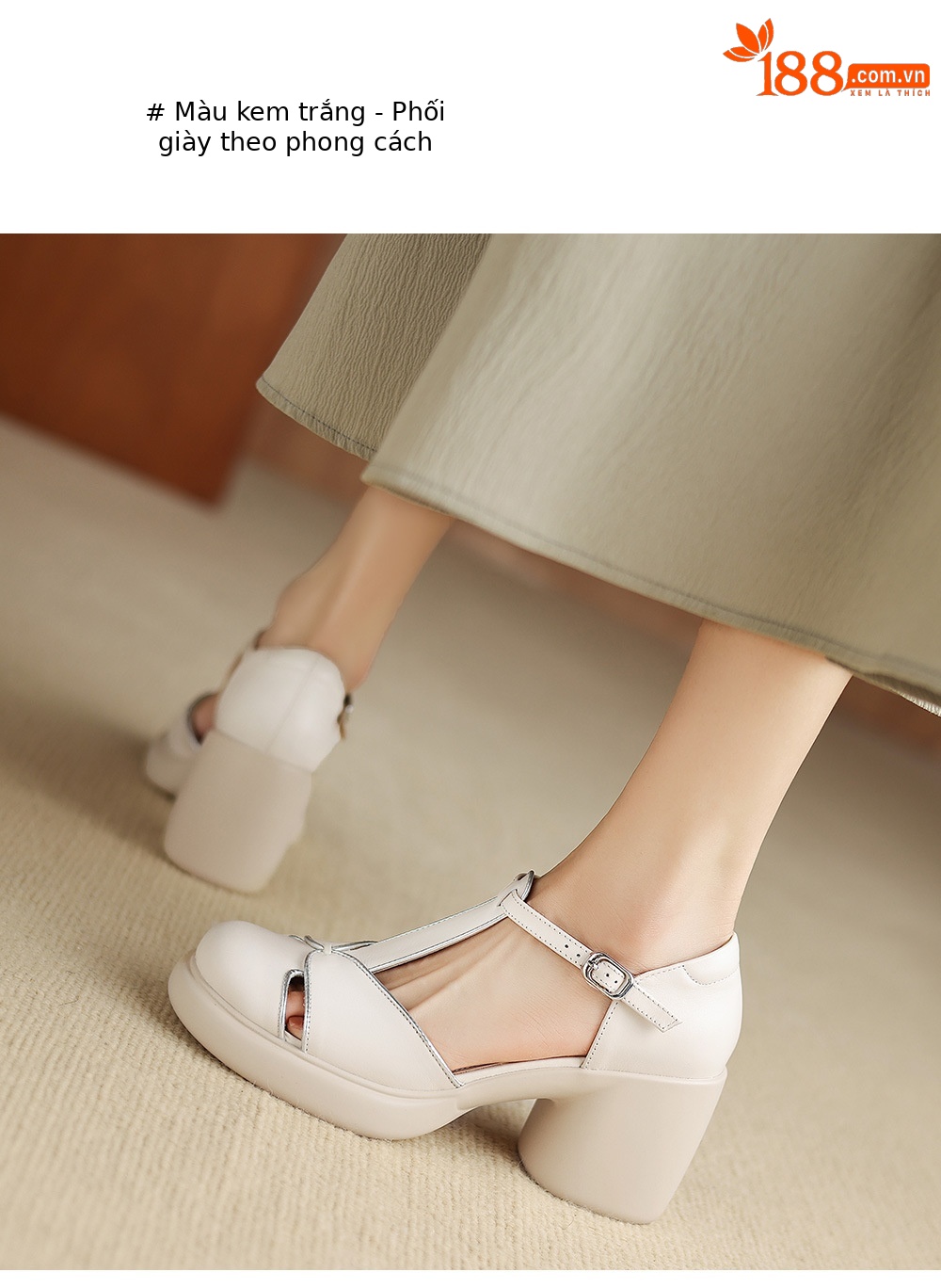 Sandal cao gót nữ mũi nhọn quai chữ T đế dày gót 7 cm — đen chi tiết 11