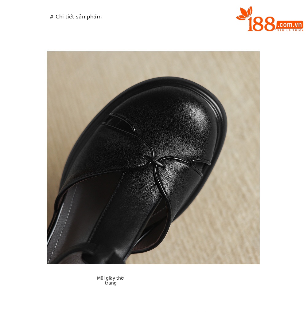 Sandal cao gót nữ mũi nhọn quai chữ T đế dày gót 7 cm — đen chi tiết 21