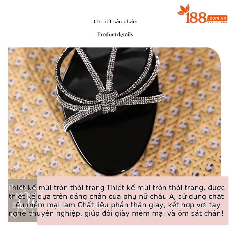 Sandal cao gót nữ quai ngang phong cách Pháp, gót nhọn 11 cm, đế platform — Màu nude - 11cm chi tiết 3