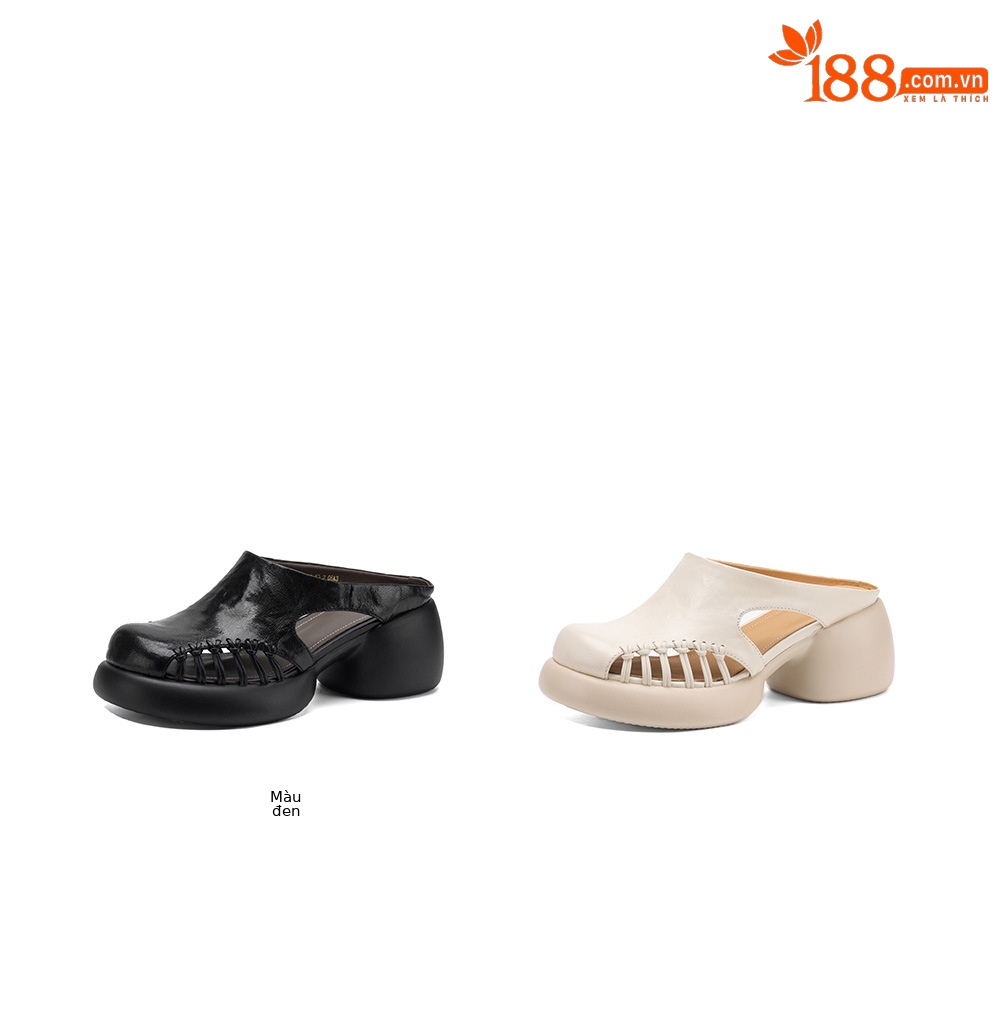 Sandal cao gót nữ mũi trùm đế dày gót 6 cm — đen chi tiết 3