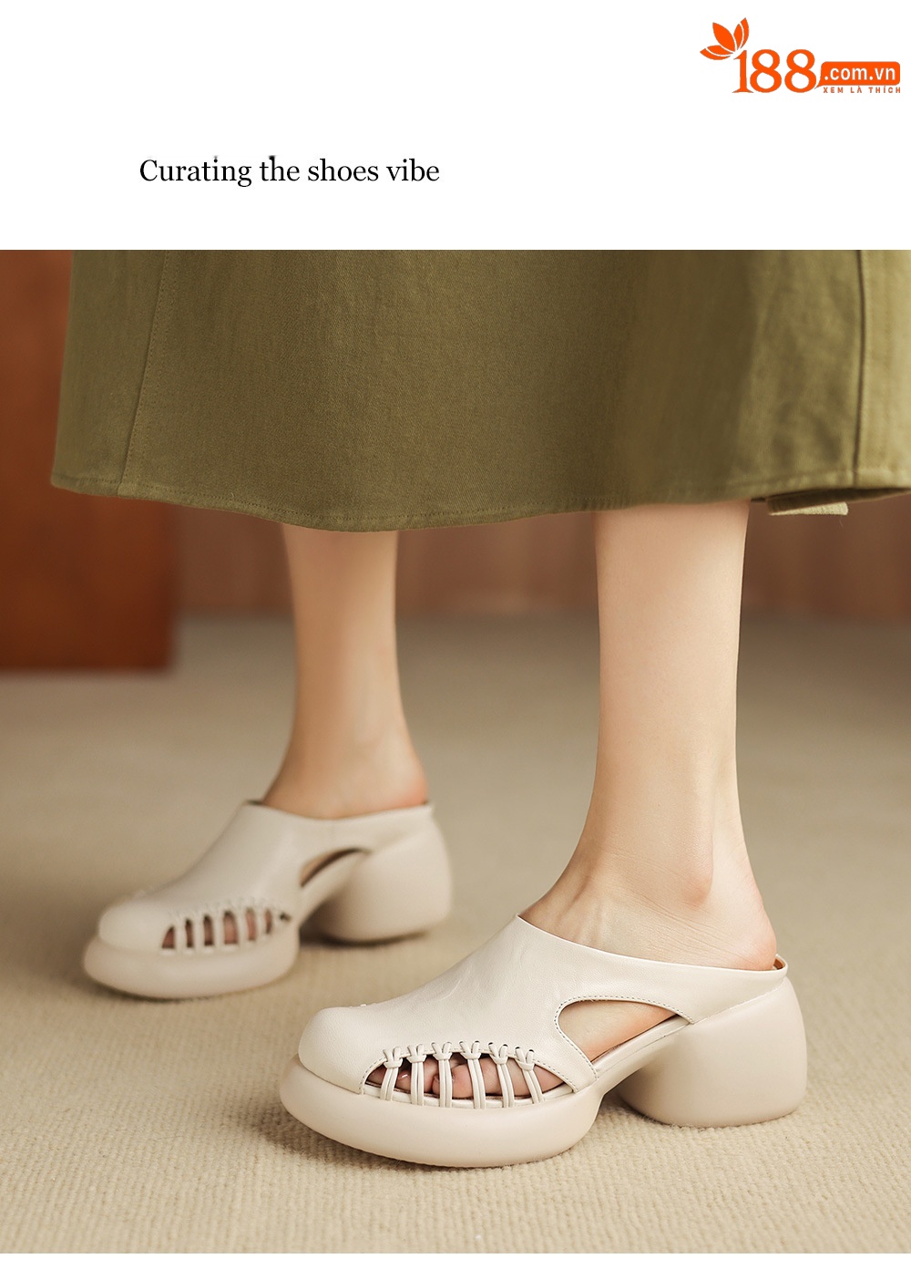 Sandal cao gót nữ mũi trùm đế dày gót 6 cm — đen chi tiết 8