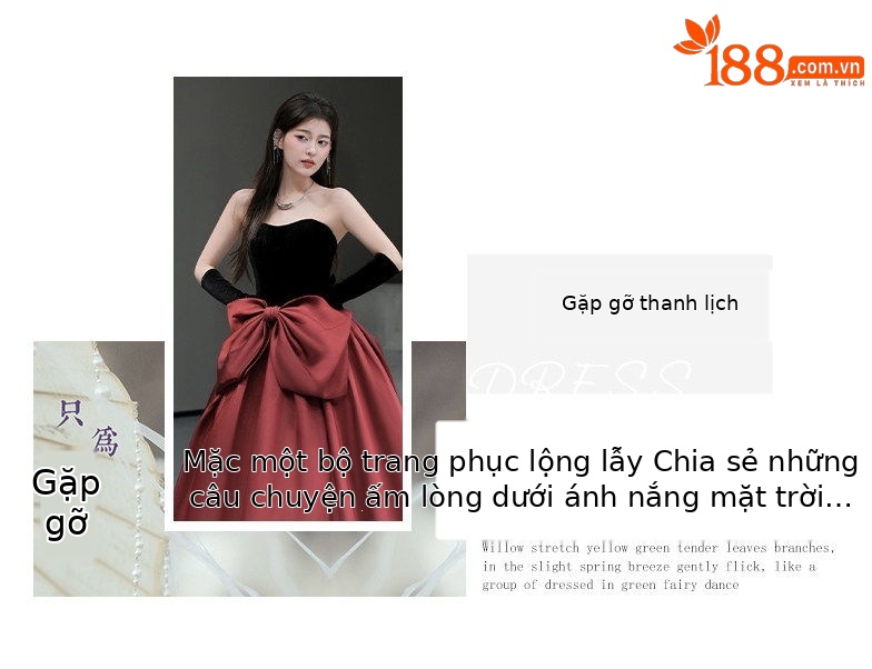 Đầm dạ hội ôm body nữ cổ yếm phong cách Pháp — Đỏ rượu, Hồng chi tiết 7