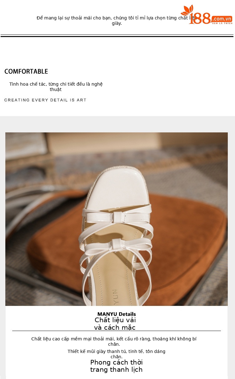 Sandal cao gót nữ hở mũi đế xuồng bện thừng gót 9 cm — màu trắng ngà chi tiết 3