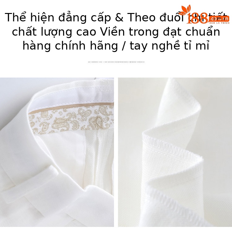 Quần culottes nữ ống rộng eo cao chất liệu lụa lanh mỏng nhẹ — Màu kaki 5 điểm chi tiết 32