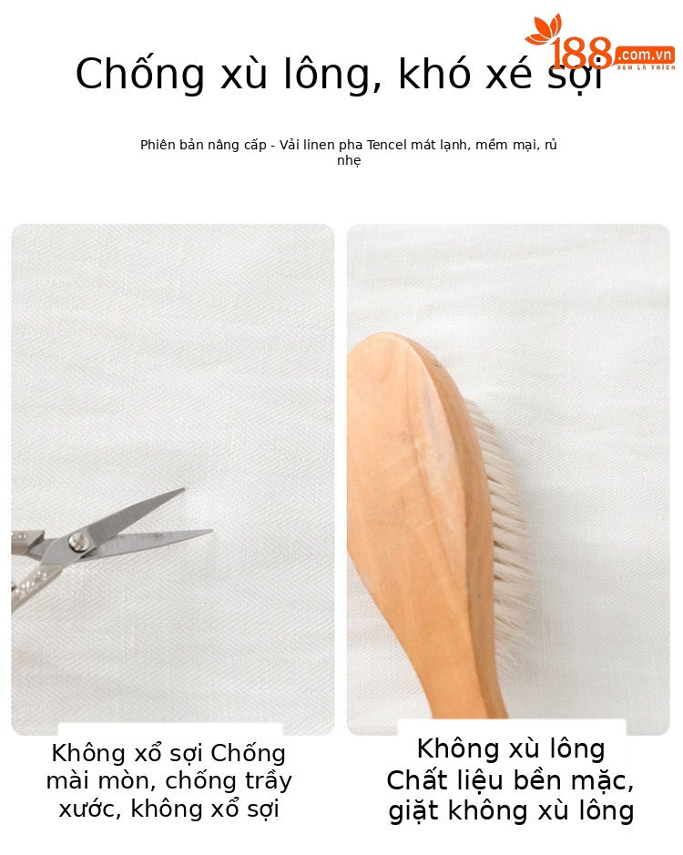 Quần culottes nữ ống rộng cạp cao vải linen phối sợi tencel, dáng suông dài chấm đất, phong cách Hàn Quốc mùa hè — Trắng Extended chi tiết 37