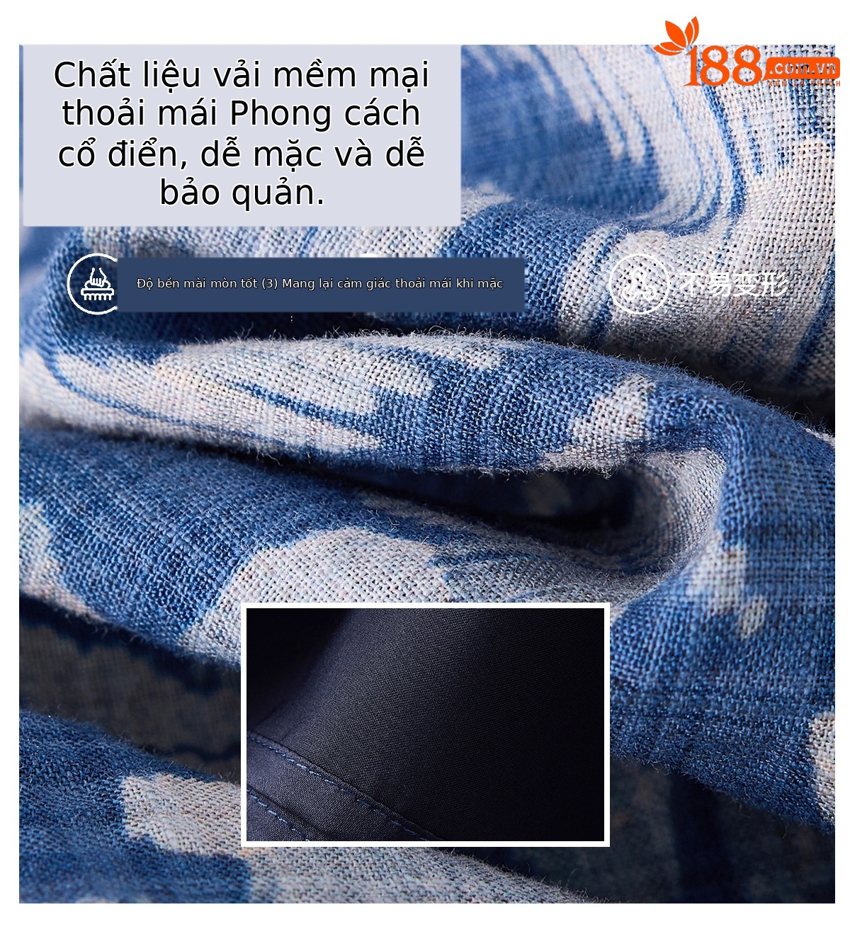 Đầm maxi nữ thắt eo họa tiết hoa nhí dáng suông rộng NI825 — Xanh lông mòng đen chi tiết 10