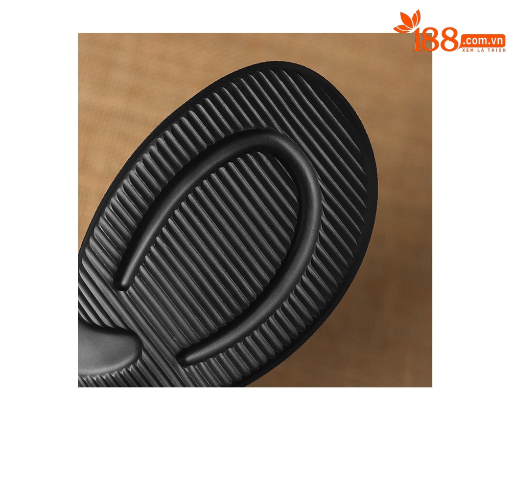 Sandal nữ da cừu dệt màu phối mũi kín quai chữ T, đế dày 4 cm, phong cách La Mã — đen chi tiết 24