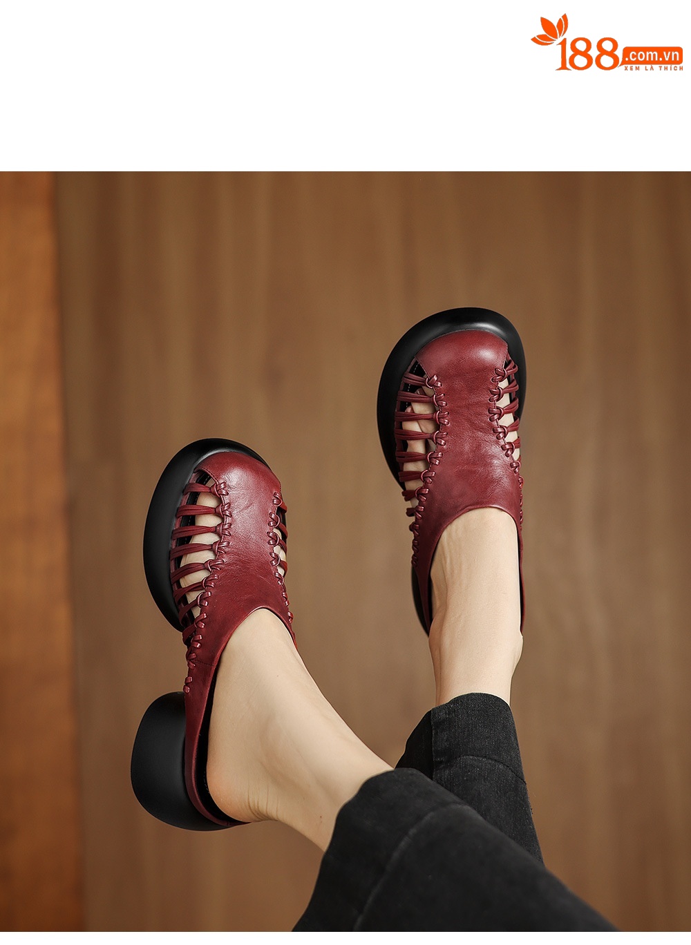 Sandal cao gót nữ mũi nhọn quai ngang phong cách cổ điển, gót 6 cm — đen chi tiết 14