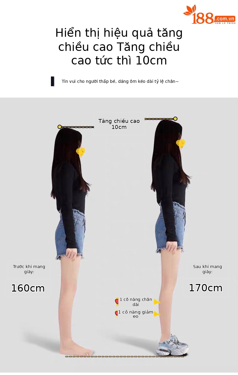 Giày sneaker nữ đế dày lưới thoáng khí phong cách daddy — Trắng Đỏ, xám xanh, màu xanh huỳnh quang chi tiết 3