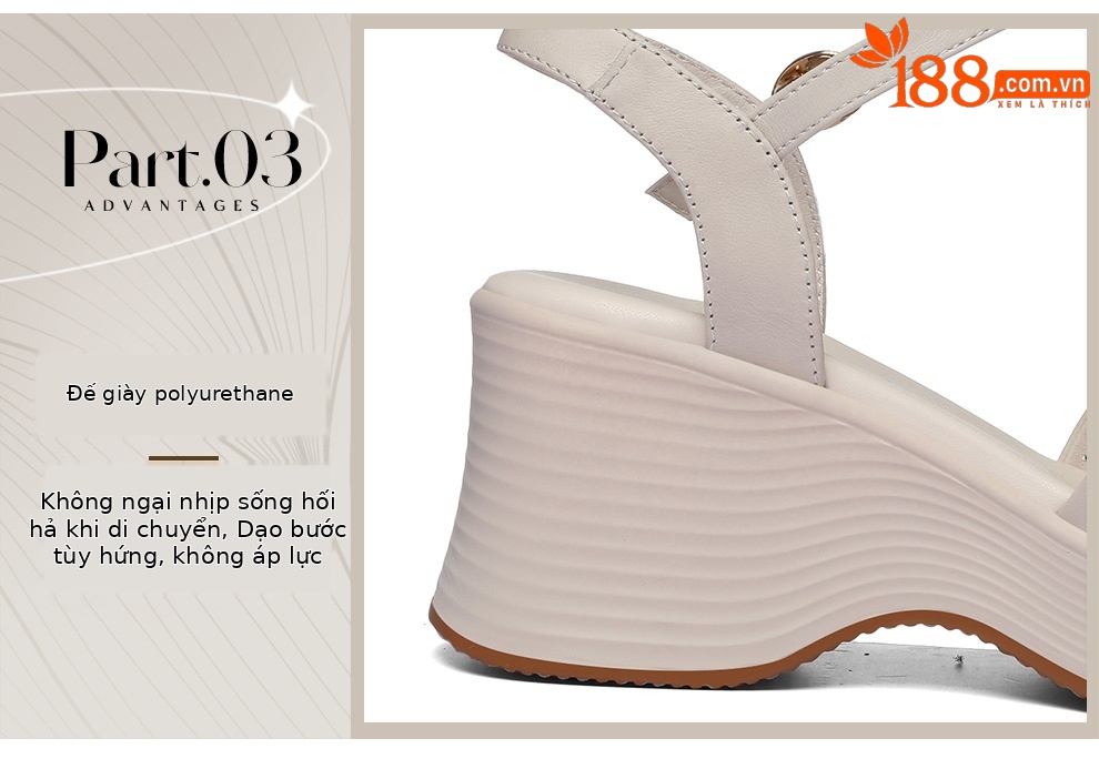 Sandal nữ đế tăng chiều cao 2026 mới nhất, chống trượt thoáng khí, phong cách thời trang đa năng — 6156 Da đen, 6156 Trắng chi tiết 11