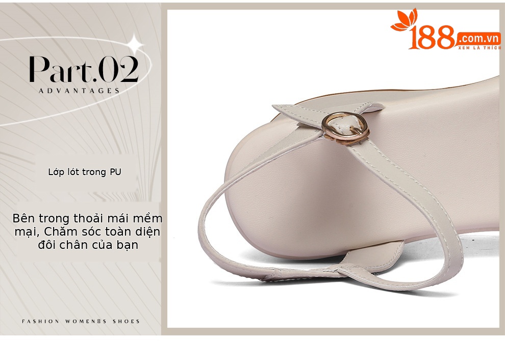 Sandal nữ đế tăng chiều cao 2026 mới nhất, chống trượt thoáng khí, phong cách thời trang đa năng — 6156 Da đen, 6156 Trắng chi tiết 12