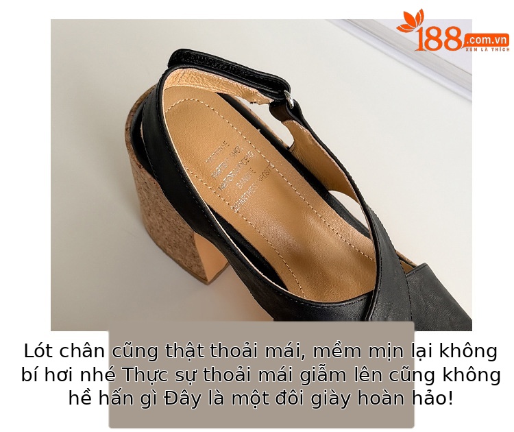 Sandal cao gót nữ hở mũi quai chéo đế xuồng gót 10 cm — màu nâu, màu đen, màu trắng ngà chi tiết 3