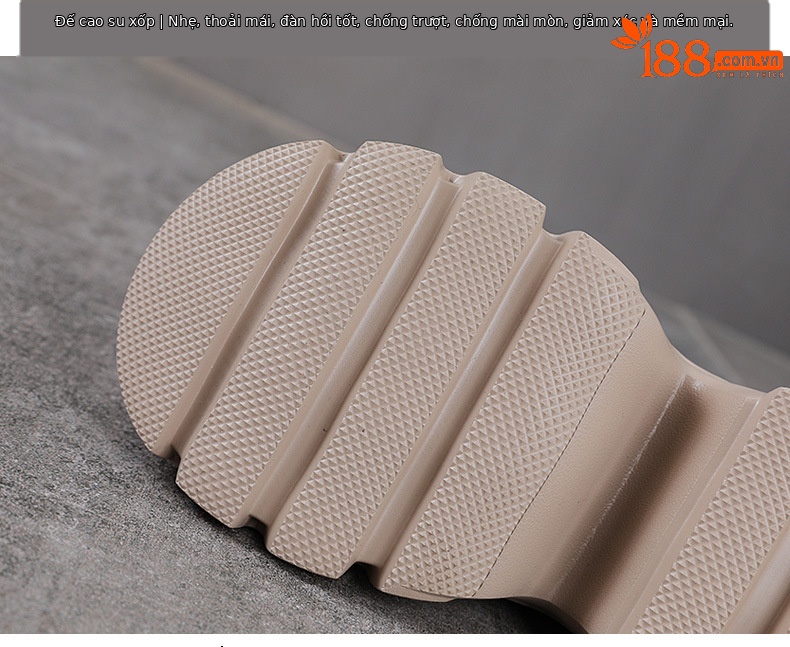 Sandal nữ da bò thật đế dày phong cách La Mã, mũi kín, quai đan dây — màu nâu chi tiết 7