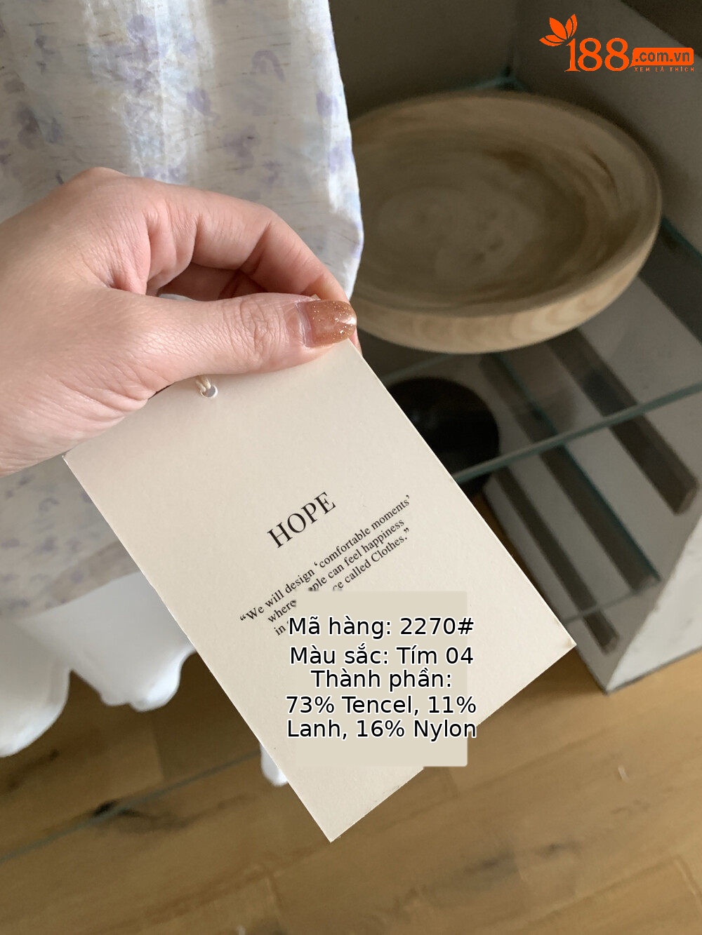 Chân váy midi họa tiết hoa nhí dây rút cạp thun chất liệu tơ tằm nhân tạo mềm mại — màu tím, xanh lá cây chi tiết 6