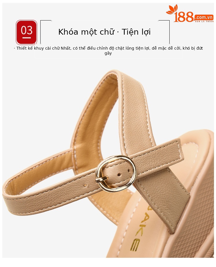 Sandal cao gót nữ quai ngang đính đá platform đế dày gót 6,5 cm — Vàng 6,5cm, Bạc 6,5cm chi tiết 9