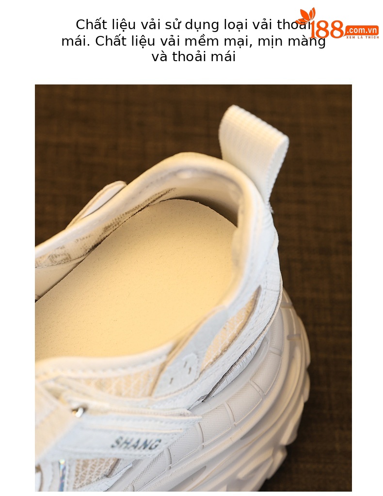 Giày sneaker nữ chunky đế dày lưới thoáng khí tăng chiều cao — màu tím chi tiết 8
