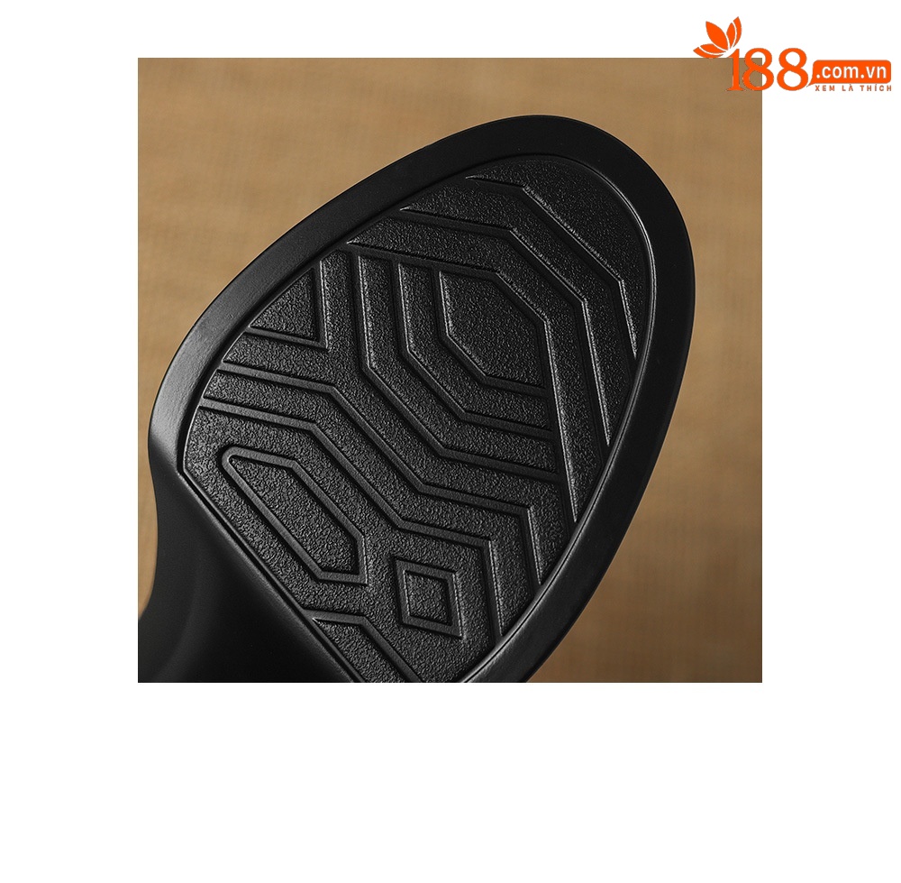 Sandal cao gót nữ quai ngang phong cách vintage, gót 8.5 cm, đế dày, mũi kín — đen chi tiết 23