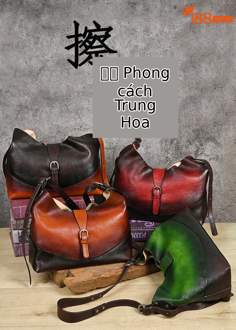 Túi tote da bò thật phong cách vintage, tay cầm chắc chắn, dung tích lớn — Vàng cổ điển, Màu xanh lá cây, Đỏ cổ điển, Nâu cổ điển chi tiết 1