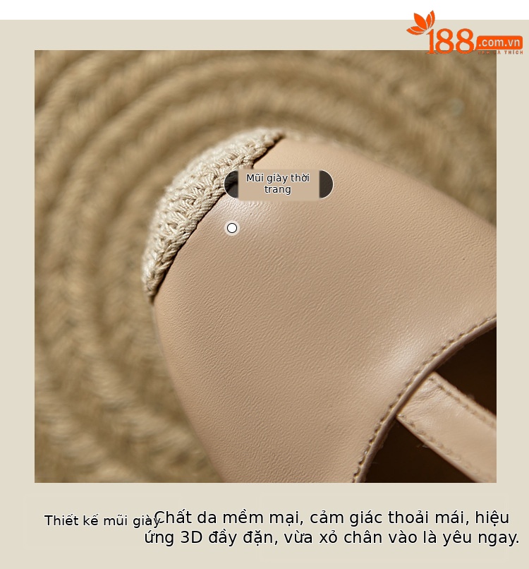 Sandal cao gót nữ mũi nhọn quai chữ T đế xuồng gót 9 cm — màu trắng, màu mơ chi tiết 4
