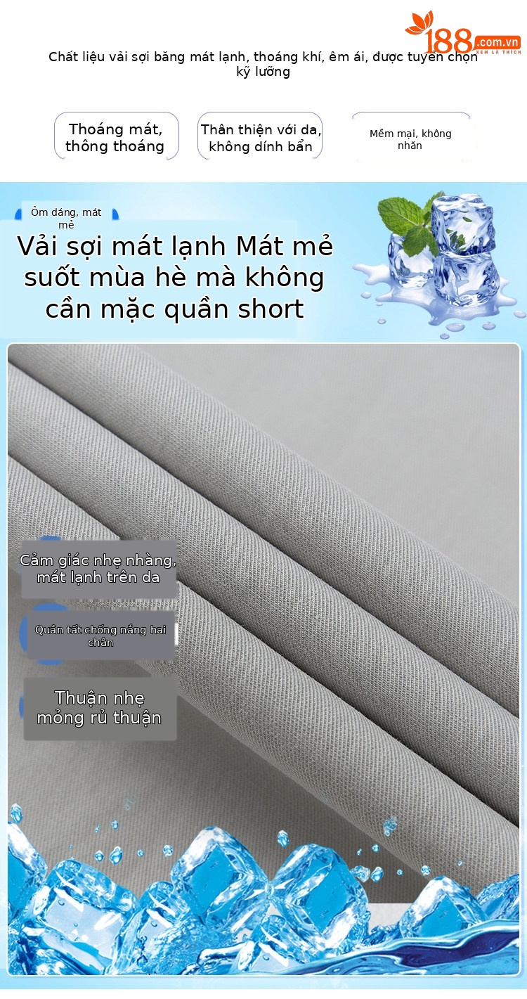 Quần culottes nữ ống rộng cạp cao suông rủ dáng dài 9 phân chất liệu lụa mát mùa hè — màu đen chi tiết 4