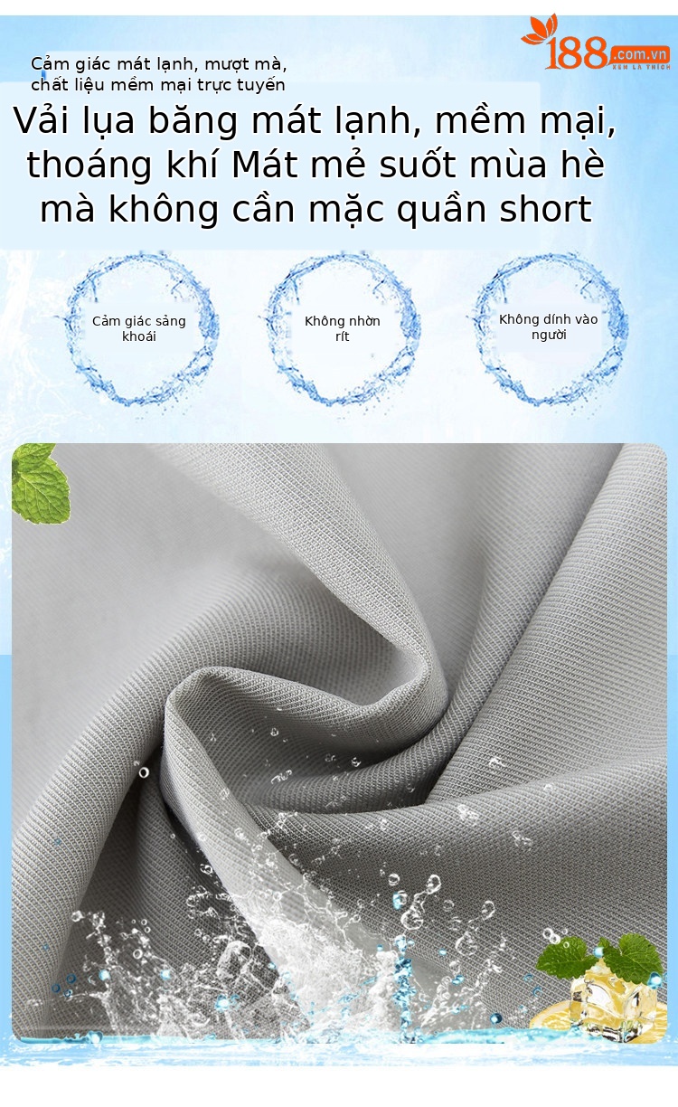 Quần culottes nữ ống rộng cạp cao suông rủ dáng dài 9 phân chất liệu lụa mát mùa hè — màu đen chi tiết 7