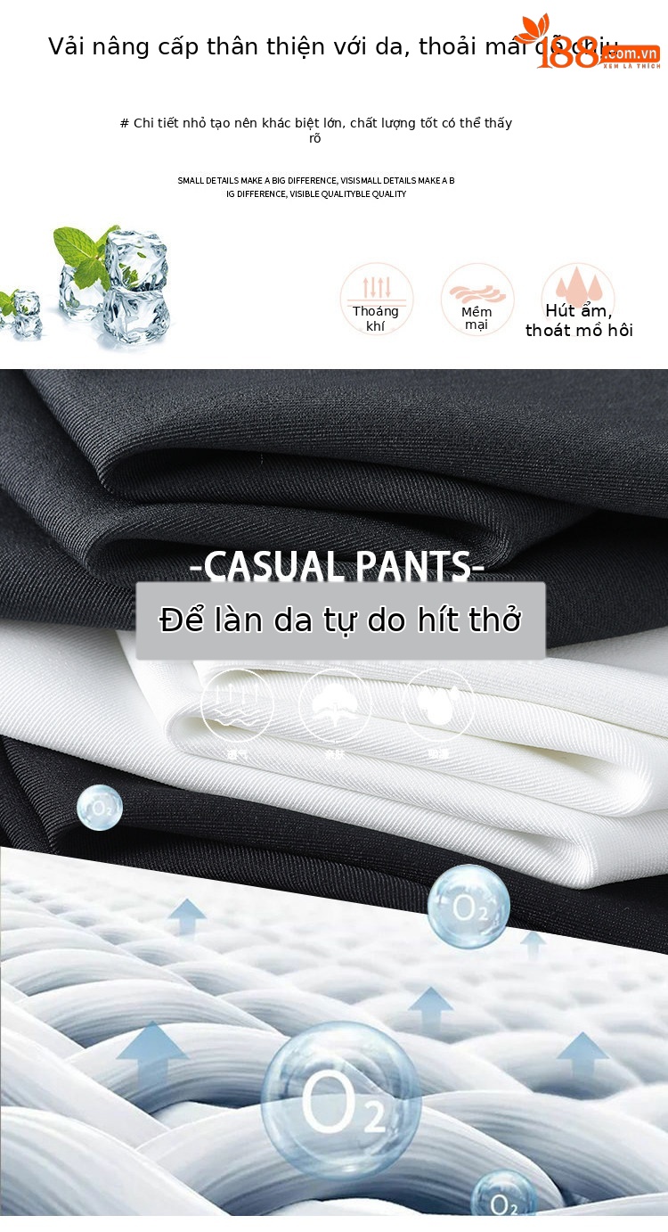 Quần culottes nữ ống rộng phối mảnh giả hai dây, cạp cao tạo dáng thon gọn — Xám kéo dài chi tiết 12