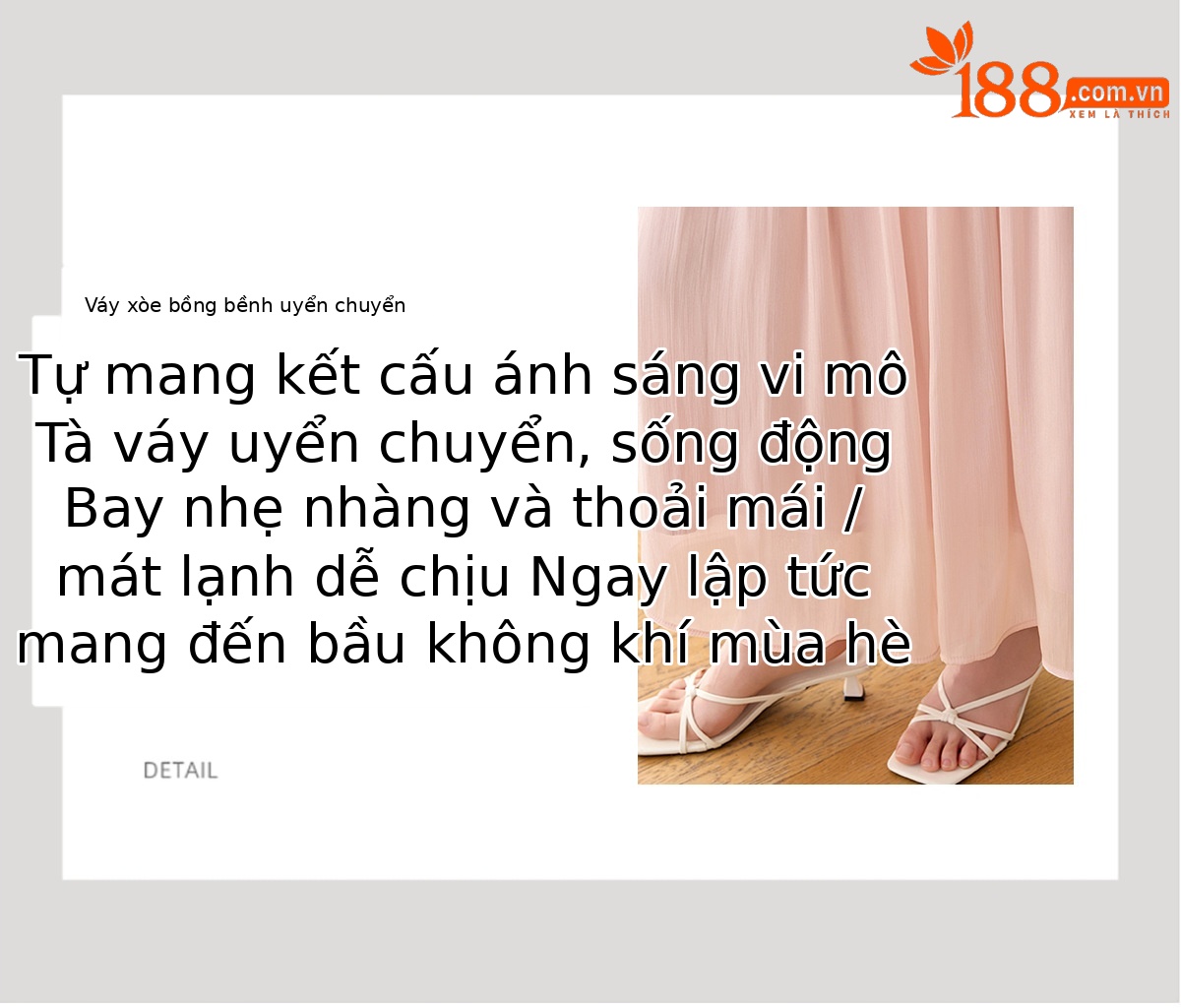 Set áo sơ mi thêu hoa kết hợp chân váy midi phong cách tân cổ điển — Màu hồng, màu trắng ngà chi tiết 5