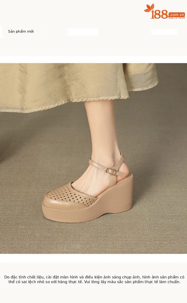 Sandal cao gót nữ mũi nhọn quai ngang đế dày 9.5cm — màu trắng ngà, màu mơ chi tiết 1
