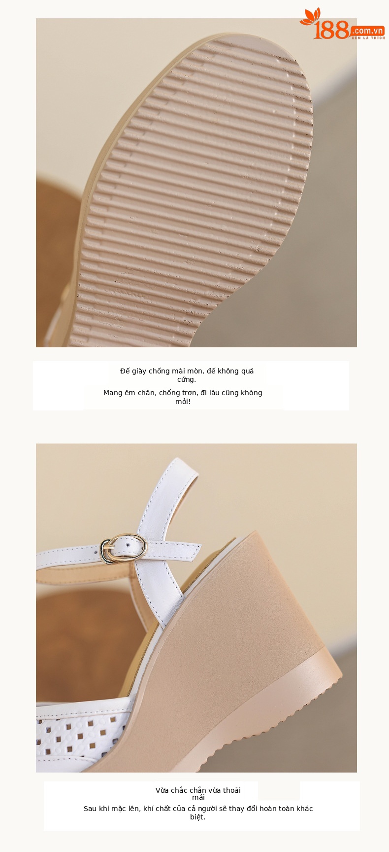 Sandal cao gót nữ mũi nhọn quai ngang đế dày 9.5cm — màu trắng ngà, màu mơ chi tiết 4