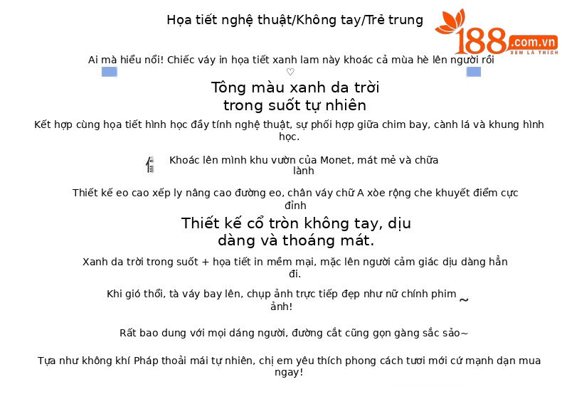 Đầm maxi nữ họa tiết hoa nhí không tay cổ tròn dáng suông thắt eo — Màu ảnh chi tiết 3