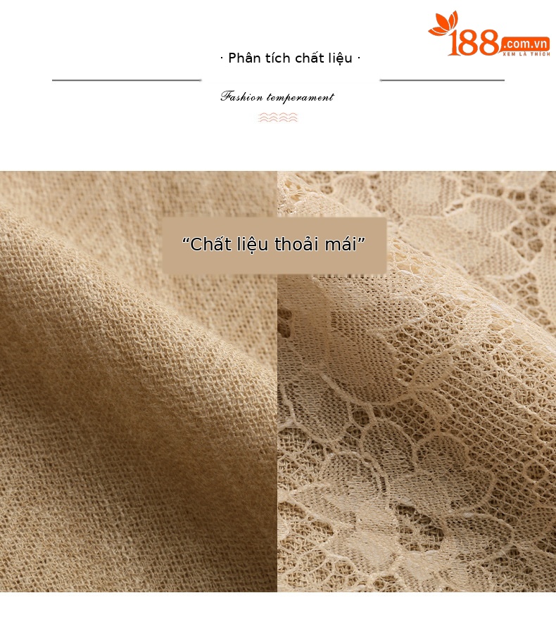 Bộ vest quần ống rộng nữ phối ren dây rút eo 2 món YH6133 — Màu ảnh chi tiết 8
