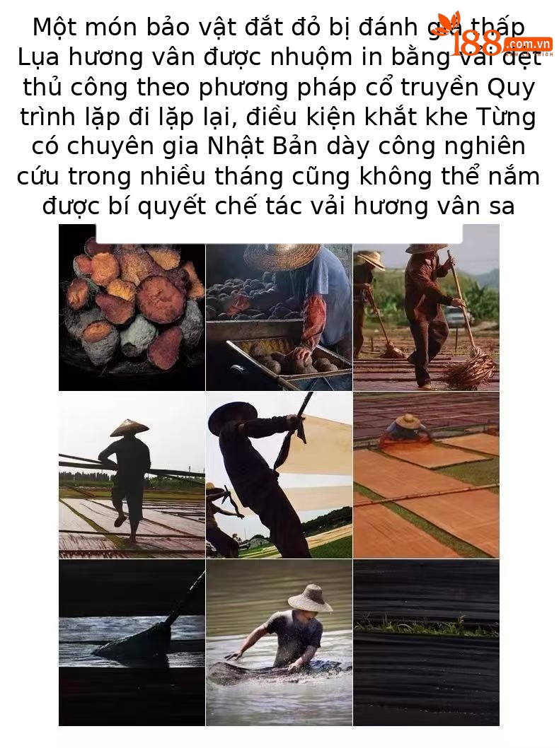 Áo thun nam tay ngắn lụa Hương Vân Sa phom rộng vintage — Xanh lá cây 8928 chi tiết 4