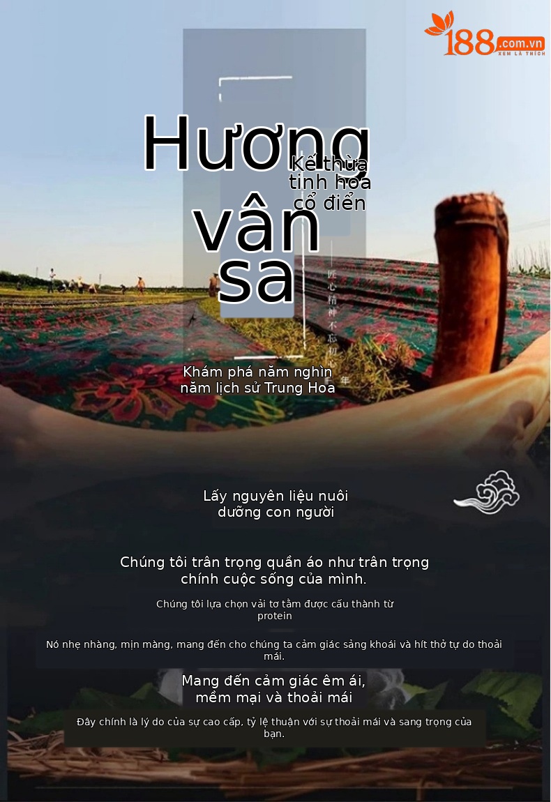 Áo thun nam tay ngắn lụa Hương Vân Sa phom rộng vintage — Xanh lá cây 8928 chi tiết 2