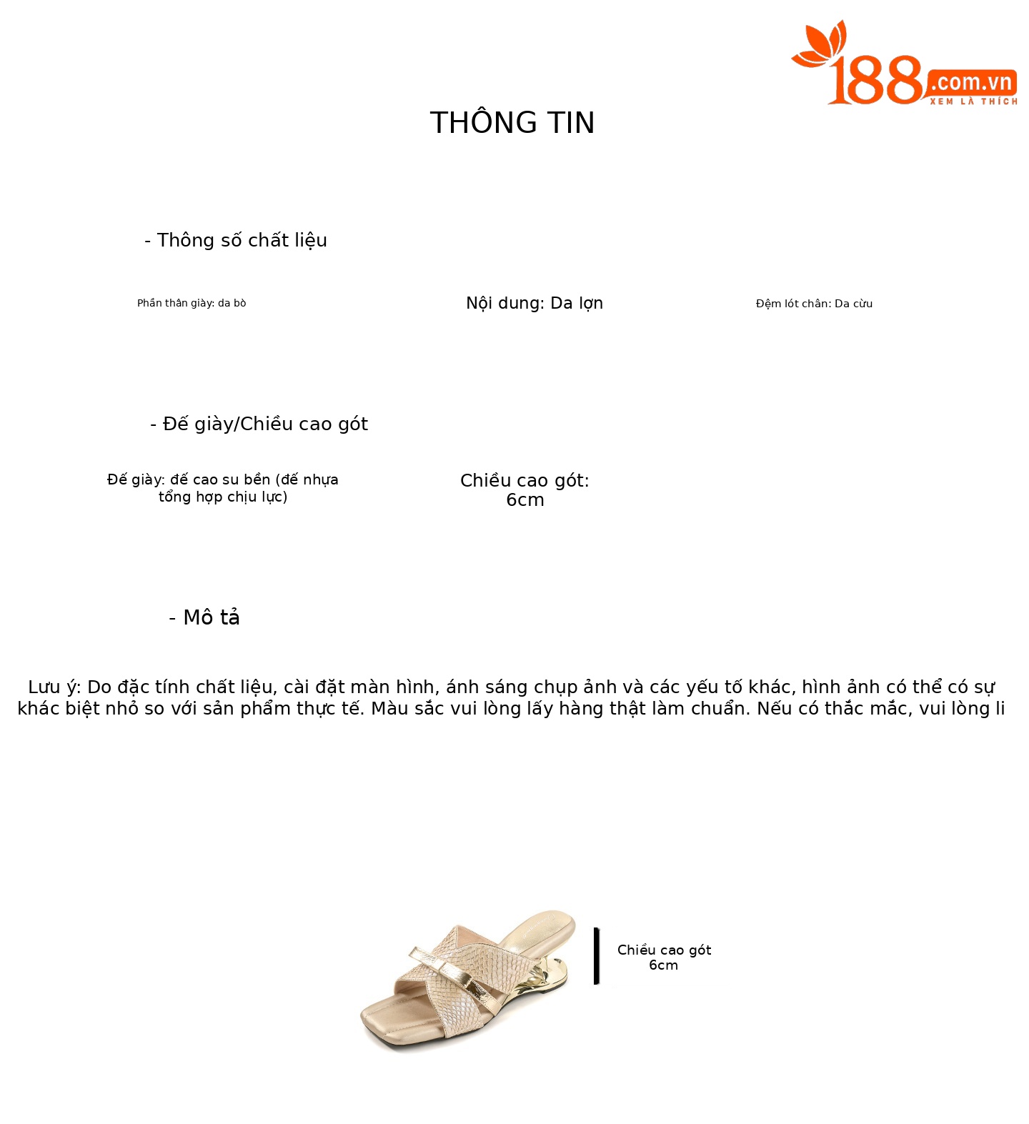 Sandal cao gót nữ mũi vuông hở ngón, quai ngang nơ bướm, đế xuồng êm chân — màu vàng, bạc chi tiết 2