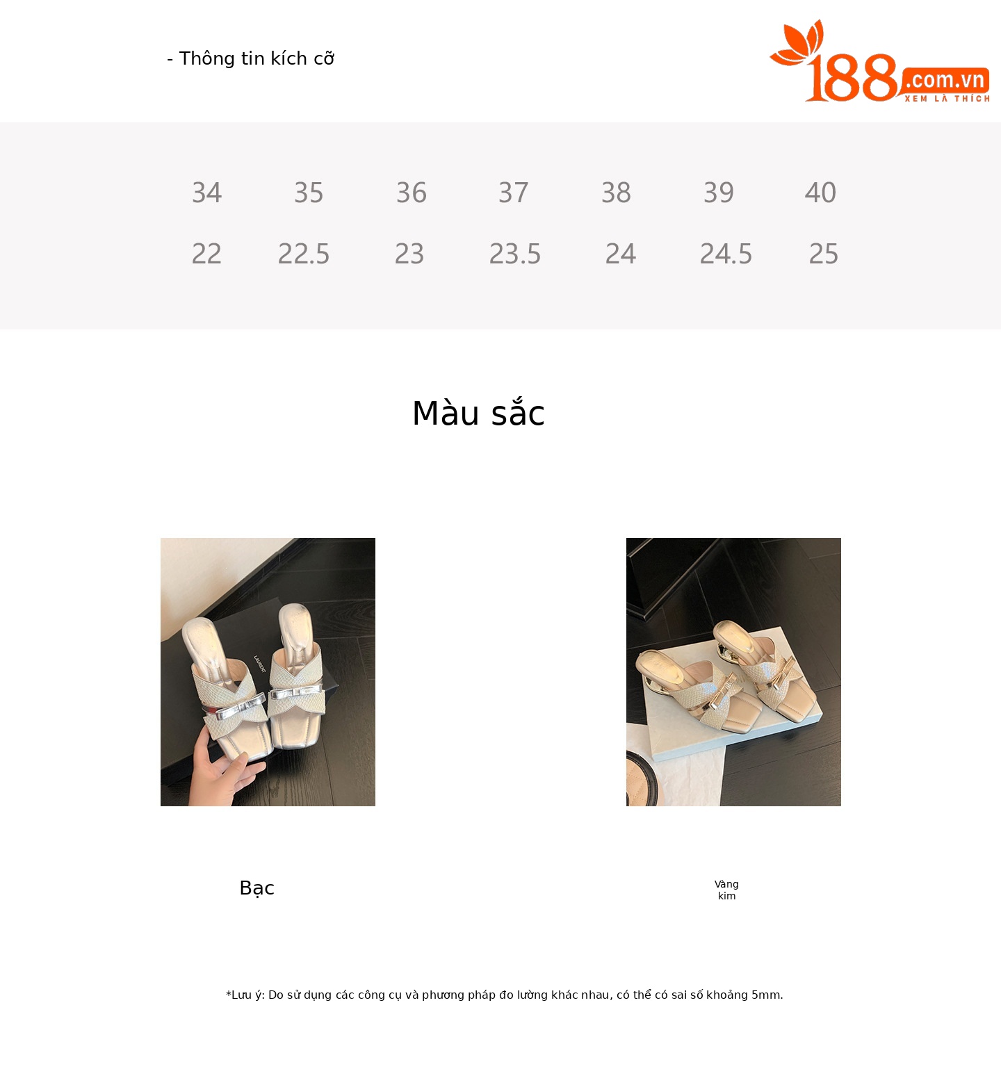 Sandal cao gót nữ mũi vuông hở ngón, quai ngang nơ bướm, đế xuồng êm chân — màu vàng, bạc chi tiết 3
