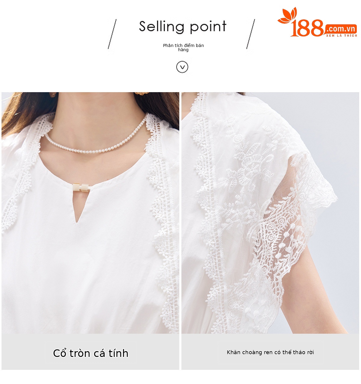 Đầm suông midi tay ngắn A chữ, kèm khăn choàng ren, dáng suông che khuyết điểm — màu trắng, màu vàng chi tiết 6