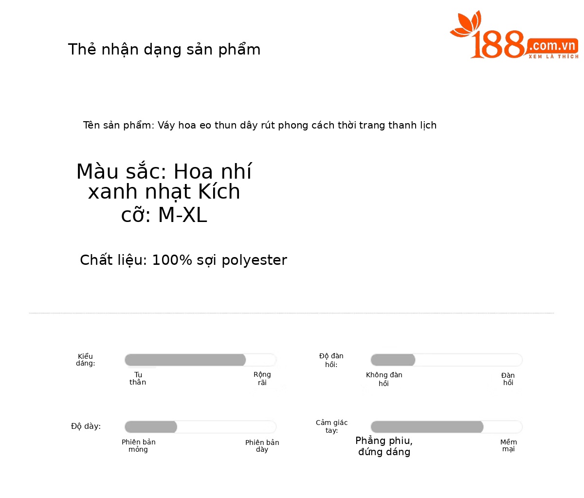 Đầm maxi nữ thêu hoa tay ngắn quá gối mùa hè 2026 — màu xanh nhạt chi tiết 10