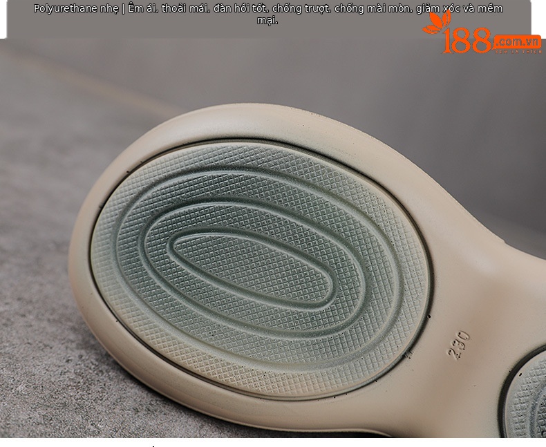 Sandal cao gót nữ quai ngang đế xuồng da thật phong cách cổ điển — màu be chi tiết 7