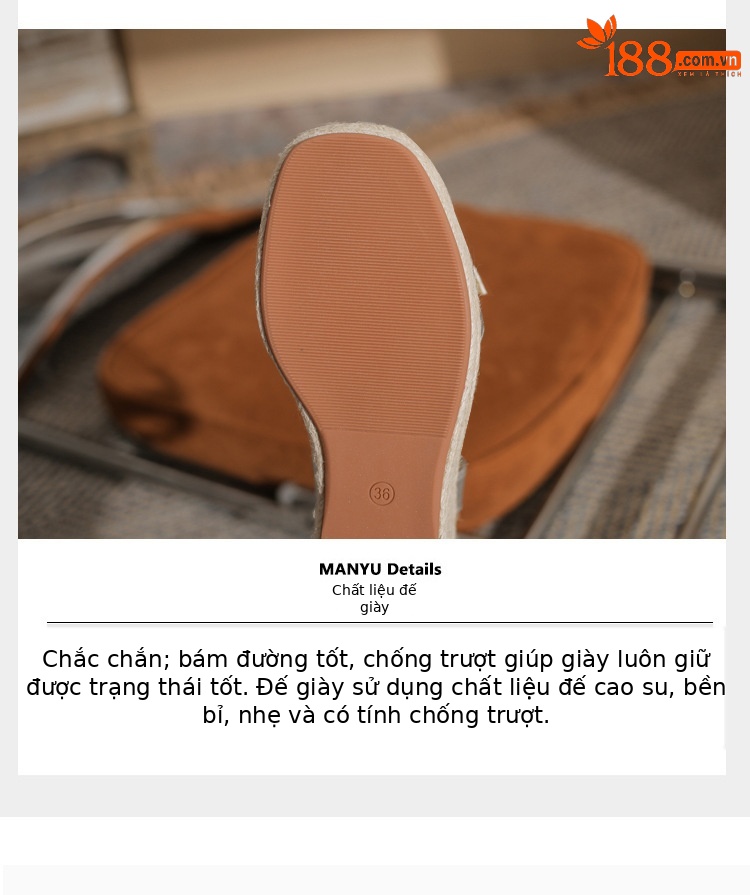 Sandal cao gót nữ hở mũi đế xuồng bện thừng gót 9 cm — màu vàng chi tiết 6