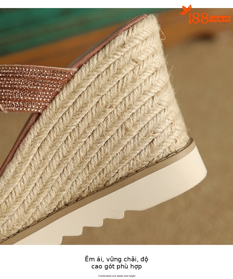 Sandal cao gót nữ hở mũi gót xuồng 10cm đính đá — màu hồng, màu mơ chi tiết 14