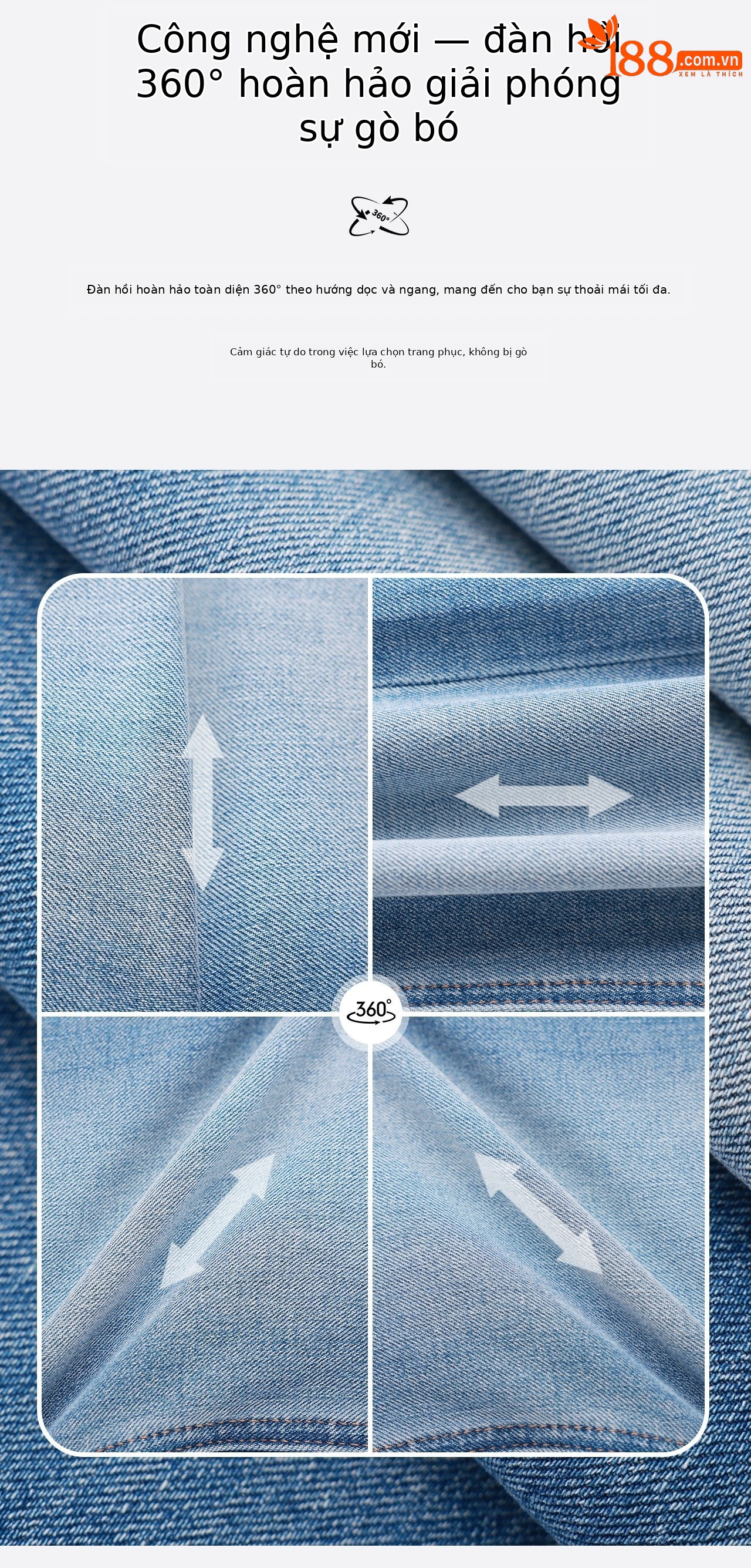 Quần jean nữ ống loe vải cotton wash lạnh co giãn 4 chiều phiên bản mỏng mùa hè — xanh lam chi tiết 14